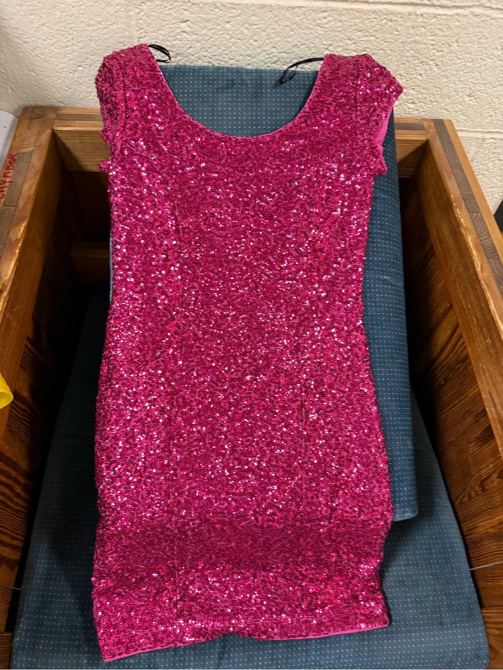 NWT H&M Divided Pink Sequin Style Mini Dress size 6